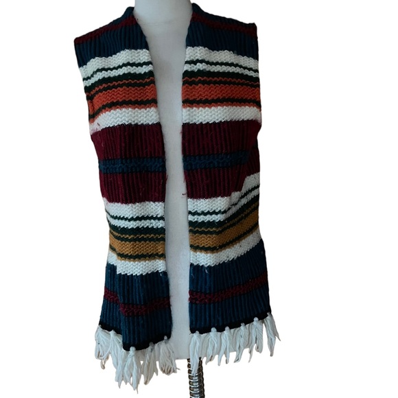 Vintage‎ Jack Winter Multi-Color Knit Vest - Picture 1 of 4